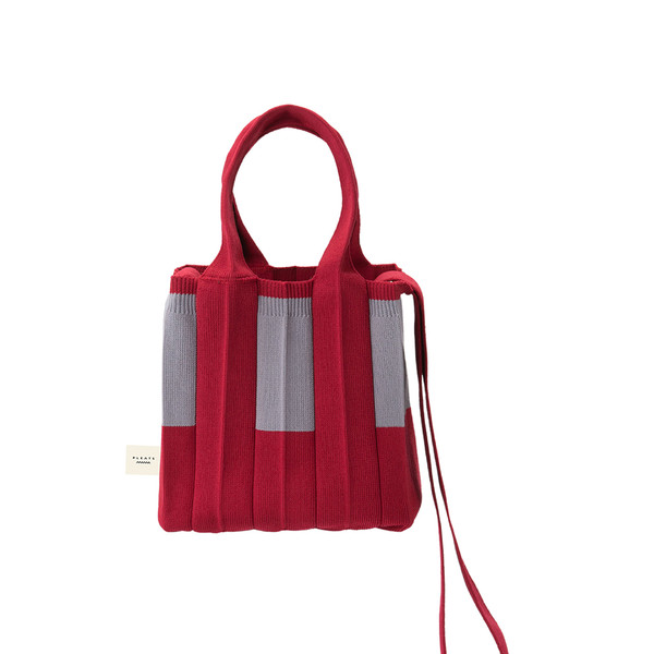 大人気【PLEATSMAMA】Knit Pleats MINI Two-Way Bag (5 色) Mini 2Way Bag Red : PLEATSMAMA: Sustainable Knit Pleats Bag