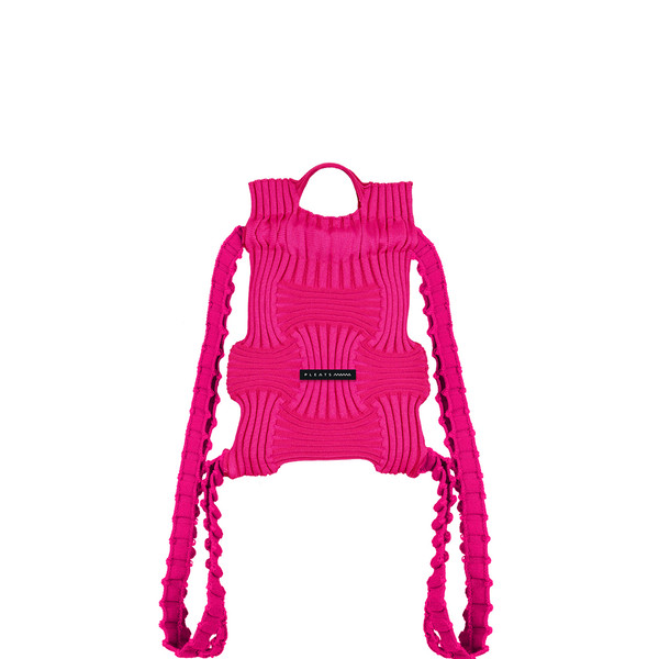 PLEATS MAMA 正規品関税込み MINI BOW BACKPACK PINK MiniBow BackPack Pink : PLEATSMAMA: Sustainable Knit Pleats Bag