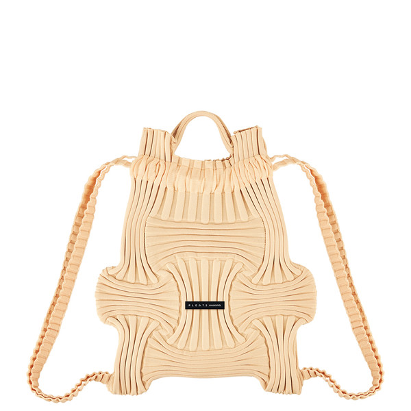 PLEATS MAMA 正規品関税込み MINI BOW BACKPACK GREY PLEATSMAMA: Sustainable Knit Pleats Bag