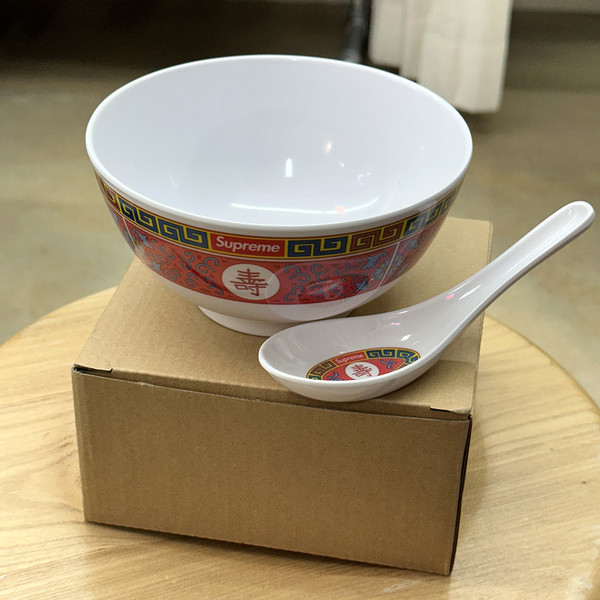 Supreme Longevity Soup Set (Bowl and Spoon) FW16 FW16A27 New