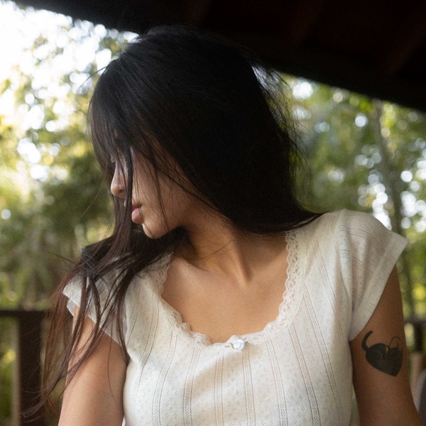 4th ] Aoi lace top (wh) : SWIMCITY