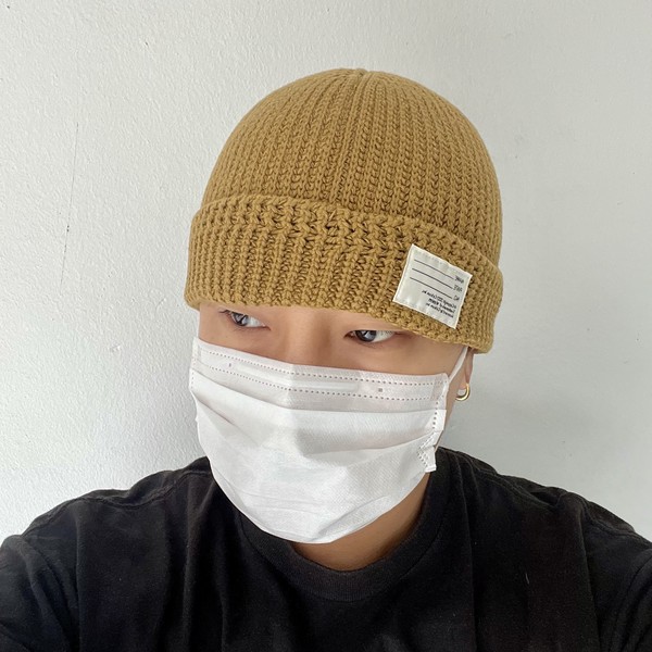 visvim cotton beanie ビーニー MUSTARD c5a3504b260836c4ad3c92794e00f6