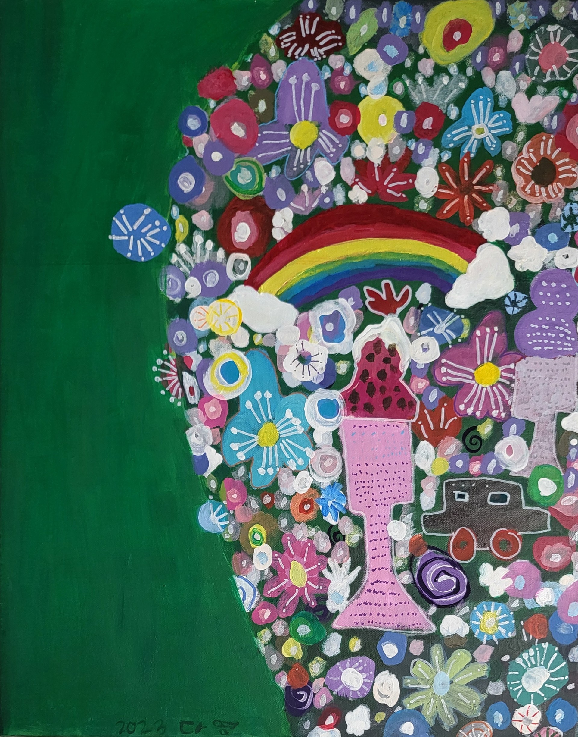 꽃들의 향연3｜65.1x53(cm)｜Acrylic on canvas｜2023