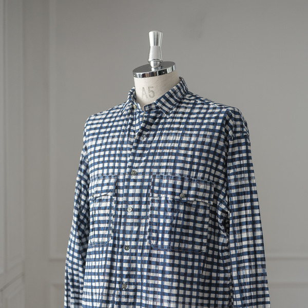 純正ストア PORTER CLASSIC ROLL UP 水彩 GINGHAM SHIRT 【公式通販】