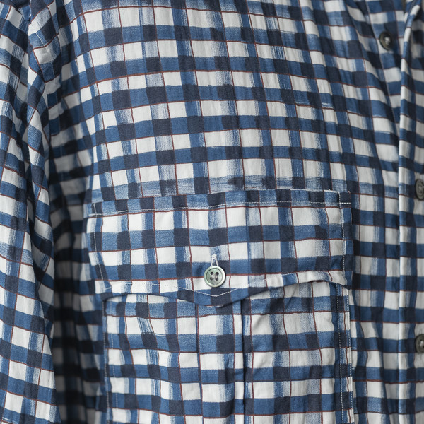 Porter Classic [포터 클래식] - Roll Up 水彩 Gingham Shirt : W2KEND