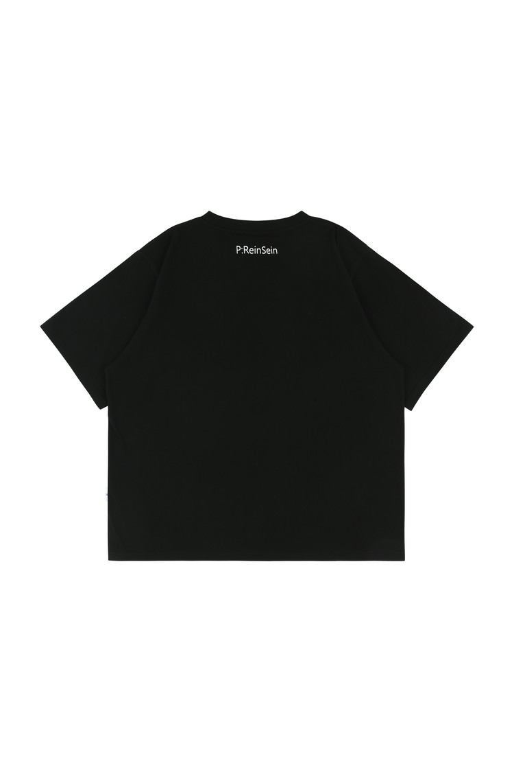 black vintage overfit short sleeve t-shirts : P:ReinSein_global