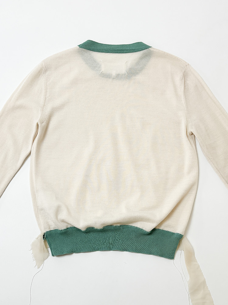 MAISON MARGIELA STRING DETAIL SWEATER : oaens