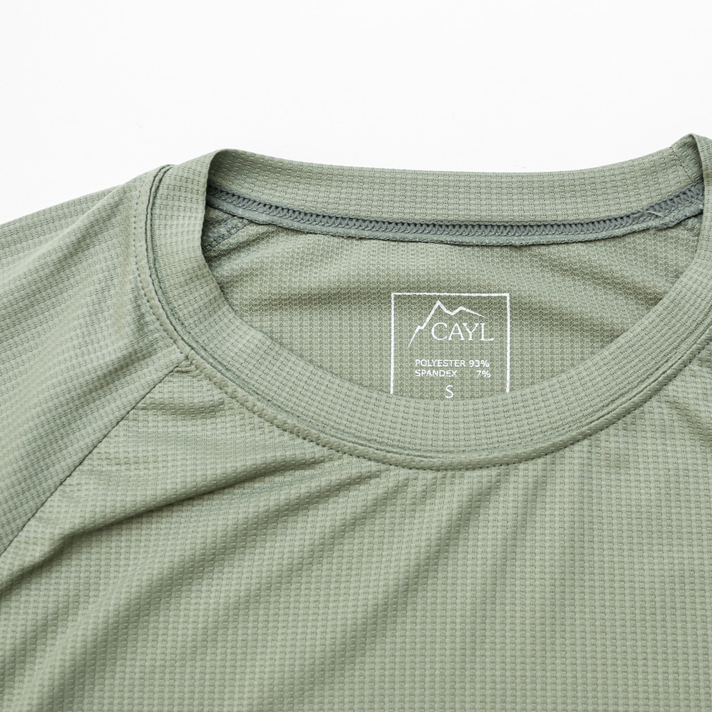 【CAYL】reflect logo short sleeve / stone CAYL] Reflect Logo Short Sleeve 抗臭排汗T-Shirt｜AML