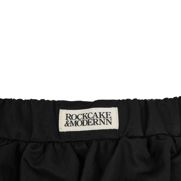 Nylon Shirred Balloon Skirt - Black : 락케이크 Rock Cake