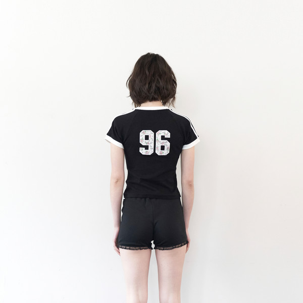Sports 96 Lace Crop Top - Black : 락케이크 Rock Cake