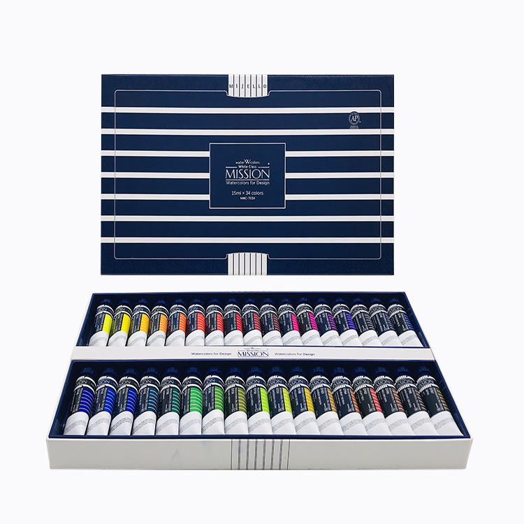 Mission White Gold Class Watercolor Set 15ml x 34 colors : 미젤로EN