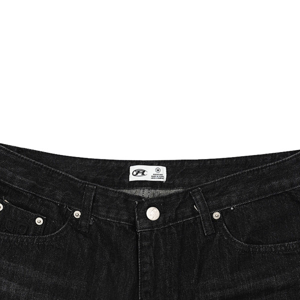 8/12 예약배송] Faye Damage Jeans - Black : 락케이크 Rock Cake