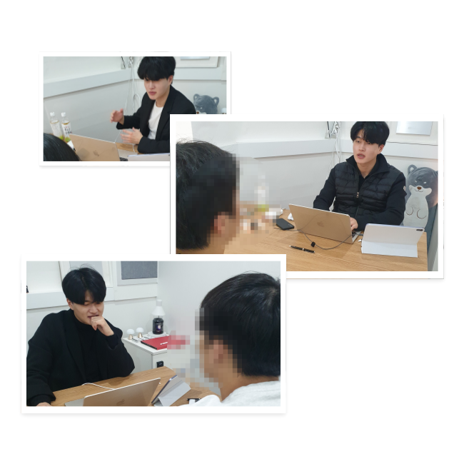 학생과 선생님의 1:1 과외 수업