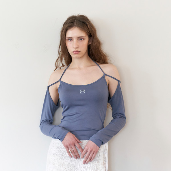 Tank String Top - Blue : 락케이크 Rock Cake