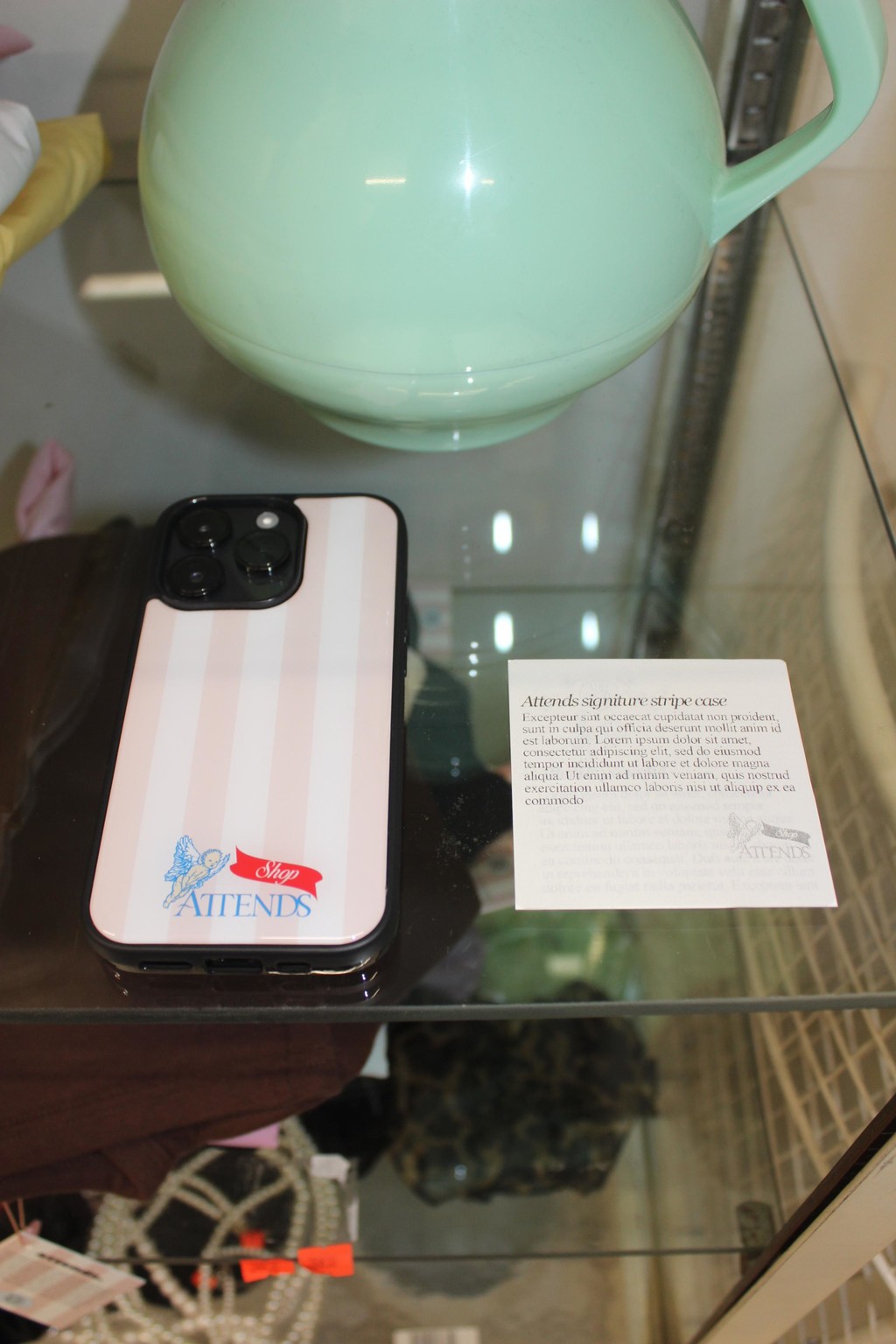 【韓国Attends アテンズ】Signiture stripe epoxy case Signiture Stripe Epoxy Case : attendsKR