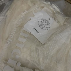 韓国人気[SWIMCITY♥] string frill one piece IVORY 42th ] Ivory string frill one piece : SWIMCITY