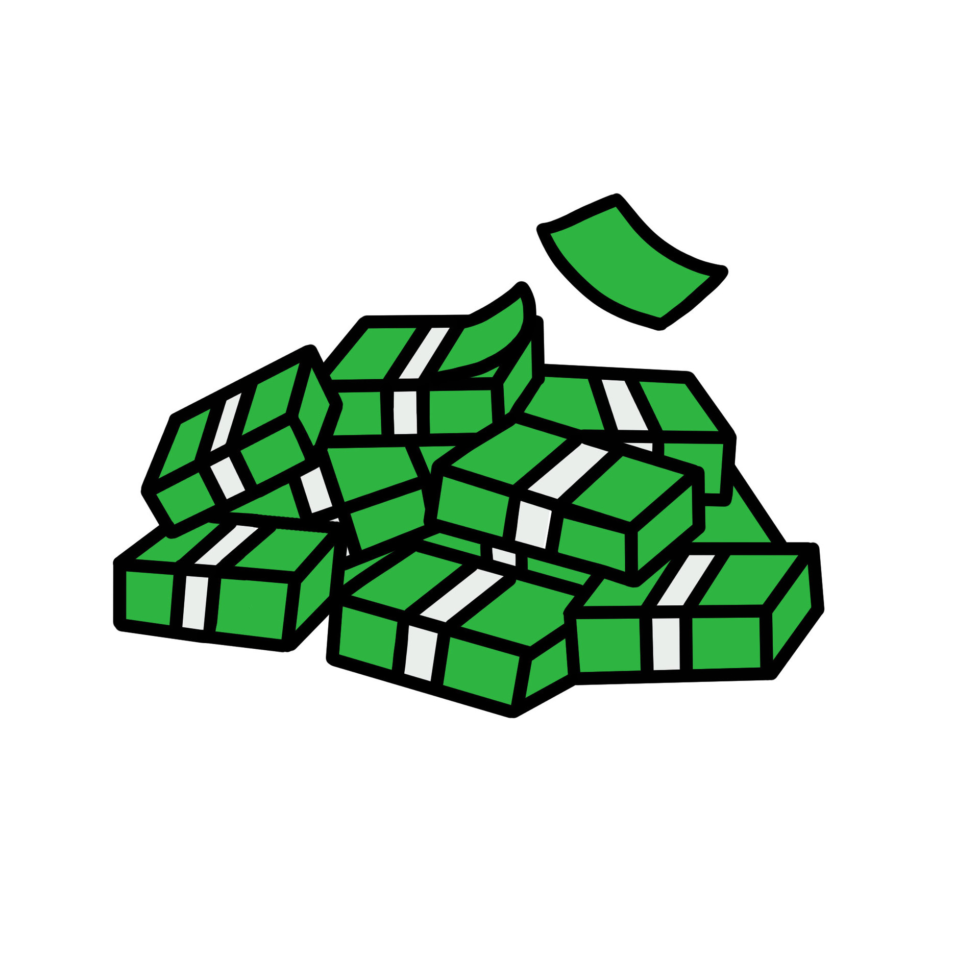 돈다발아이콘, 상업용아이콘,토퍼아이콘