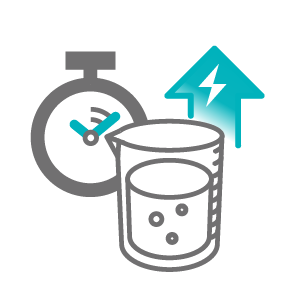 아민흡수제를 이용한 CO₂ 포집 기술의 낮은 반응 속도와 높은 에너지 소비로 인해 비효율적인 한계를 보여주는 이미지
