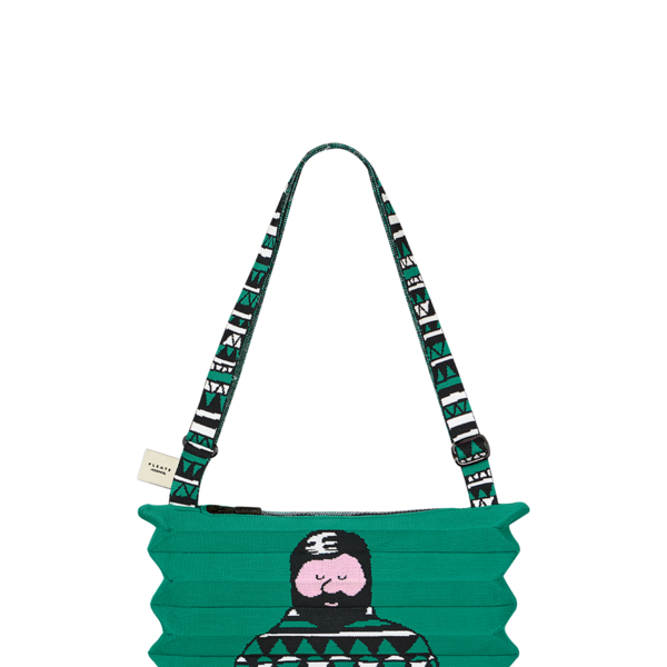 PLEATS MAMA 正規品関税込み NEW SACOCHE BAG SAGE New Sacoche Bag Sage : PLEATSMAMA: Sustainable Knit Pleats Bag