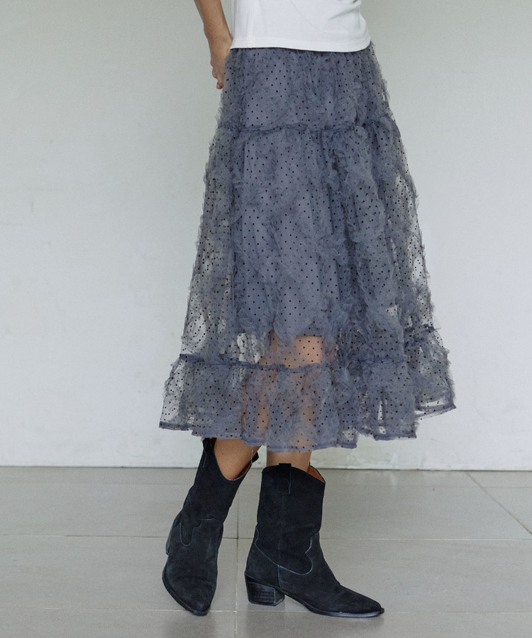 HOKUSPOKUS ■ Polka dot frill skirt Designer fashion, Seoul-fully created | W Concept