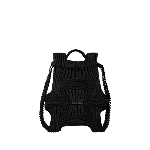 ZEROBLACK EDITION] Bow BackPack Glitter Black : PLEATSMAMA