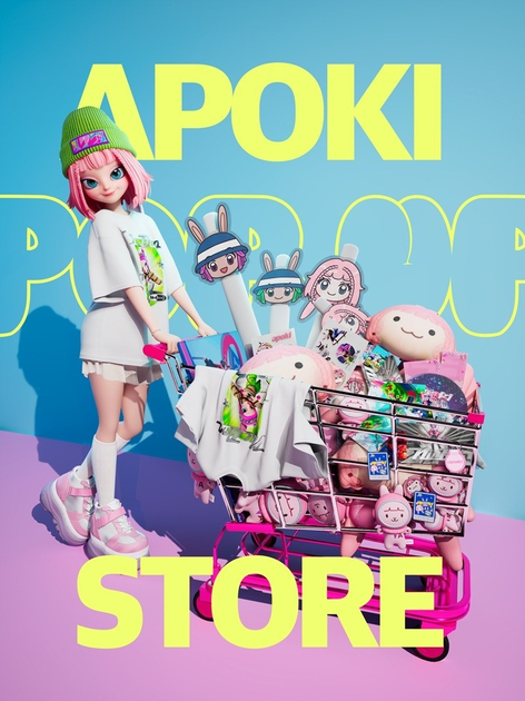 '500만 팔로워' 버추얼 아티스트 아뽀키, 데뷔 첫 韓日 팝업스토어 개최 : APOKI 아뽀키 アポキ