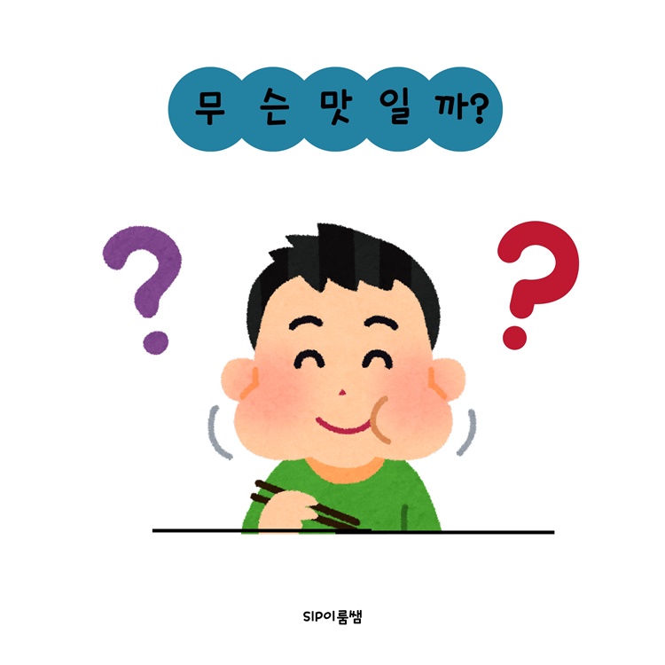 무슨 맛일까? [이룸쌤] : 언어더하기