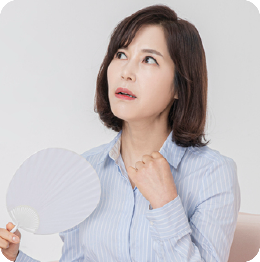 <p><strong><span style="font-size: 18px; color: rgb(117, 117, 117);">안면홍조 및 발한</span></strong></p>