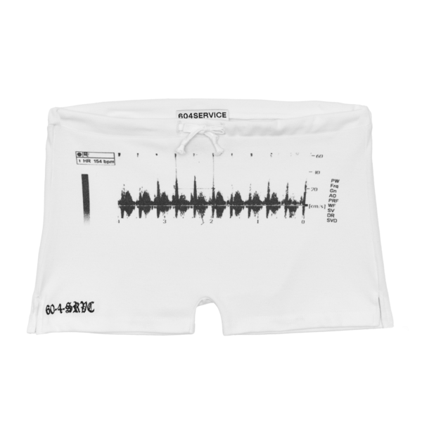 【604service】NT SCAN MICRO SHORT ONLY 2 LEFT ] NT SCAN MICRO SHORT IN WHITE : 604SERVICE