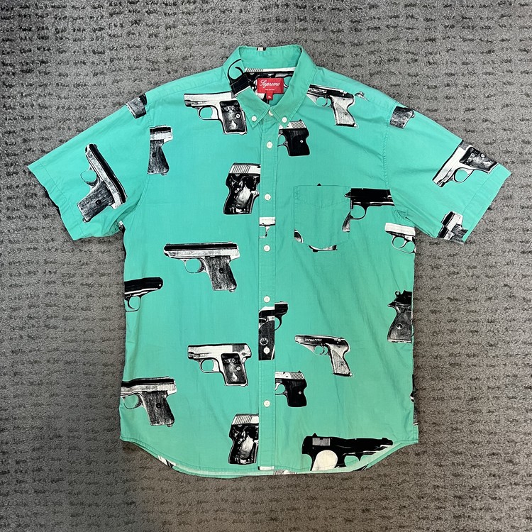 rare 13ss supreme gun shirts (sz.xl) : soberseoul