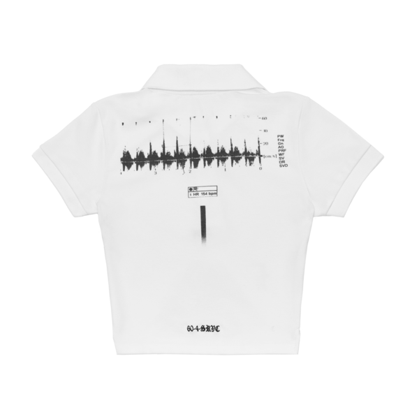 ALIEN NT SCAN SLIM COLLAR T SHIRT IN WHITE : 604SERVICE