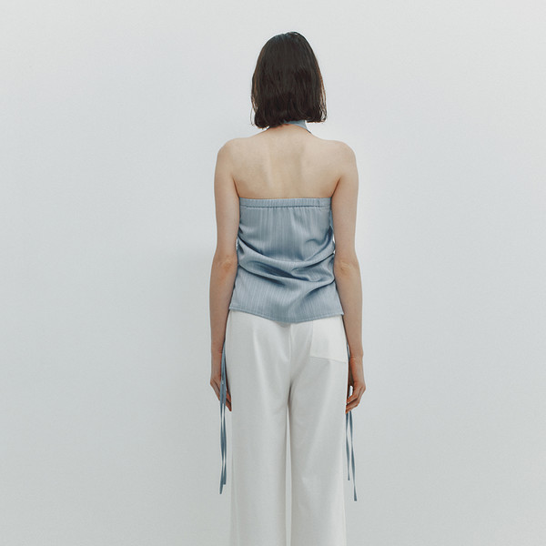 ★MEENDERI★SLIT STRING JOGGER PANTS - WHITE★正規品/送料込 MEENDERI] SLIT STRING JOGGER PANTS - WHITE