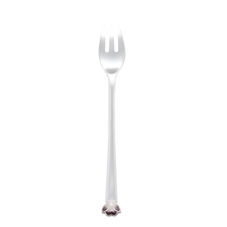 Lotus Silver Cloisonné Tea Fork (silver)
