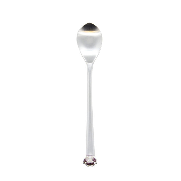 Lotus Silver Cloisonné Teaspoon (silver)