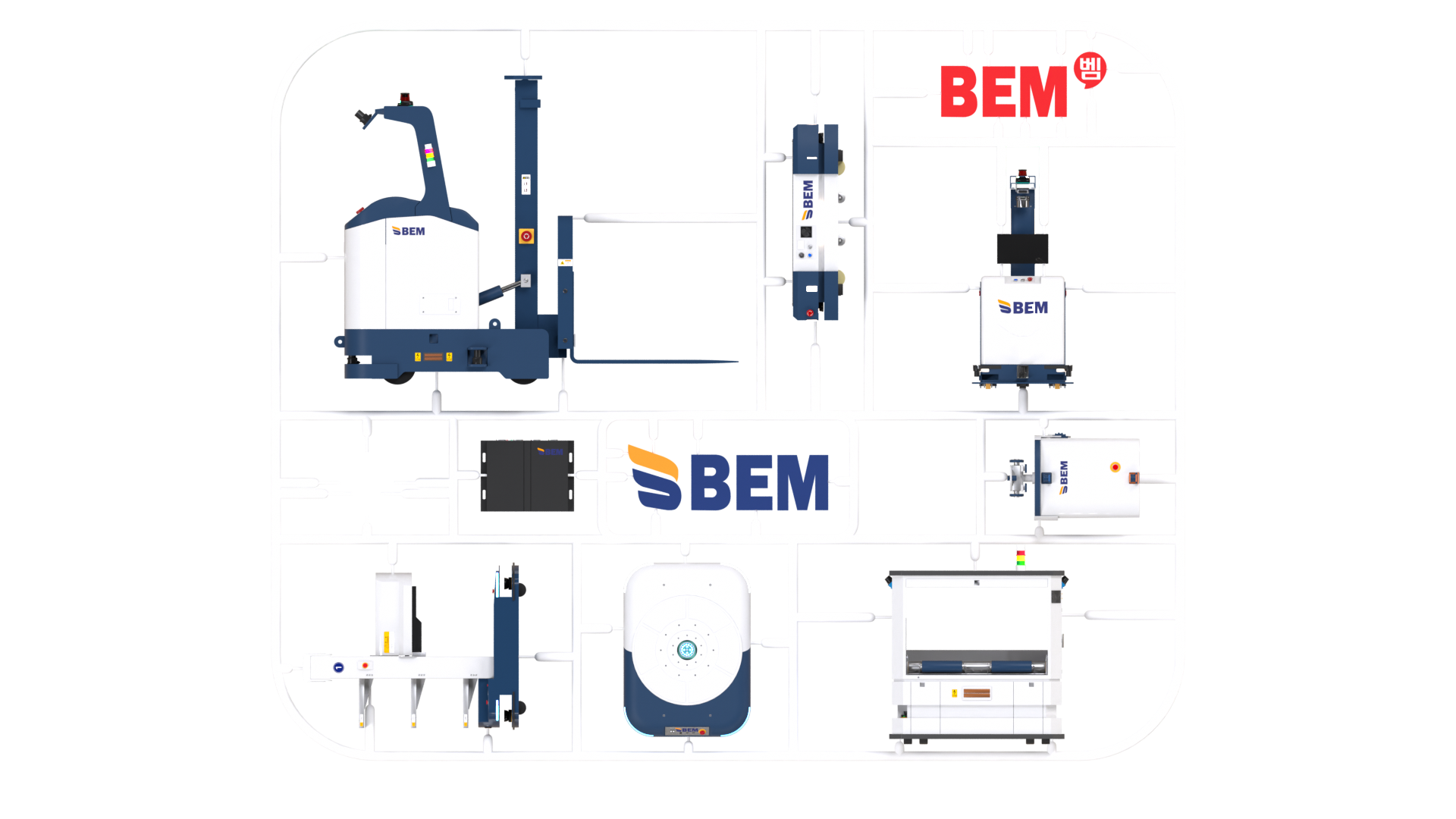 BEM AGV ACS AMR Laser 자율주행로봇