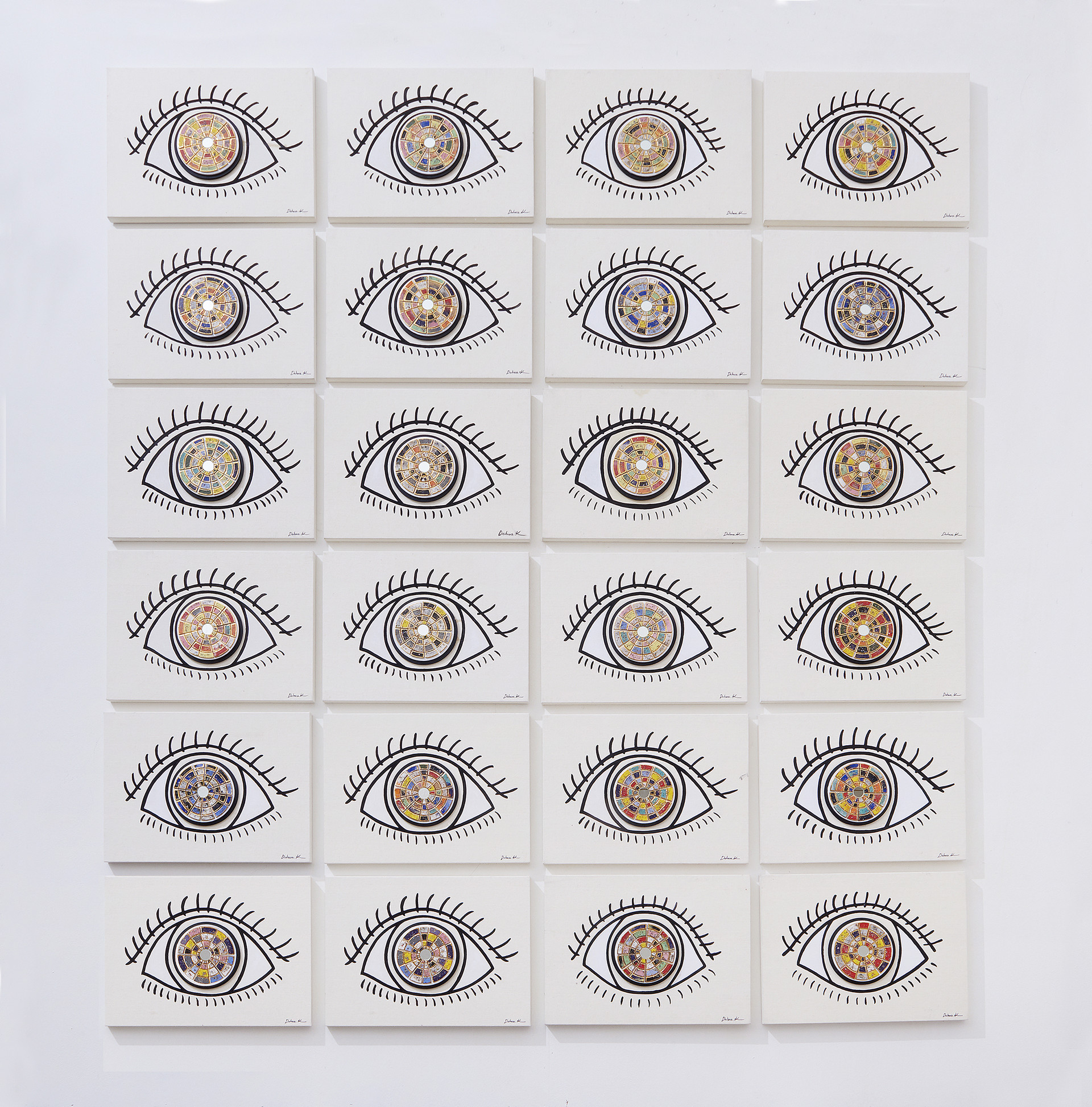 Universe star ceramic,. 24k gold, acrylic on canvas. 80.5 x 33.5cm