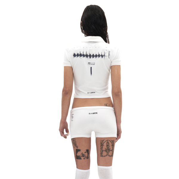 【604SERVICE】24ss NT SCAN MICRO SHORT ONLY 2 LEFT ] NT SCAN MICRO SHORT IN WHITE : 604SERVICE