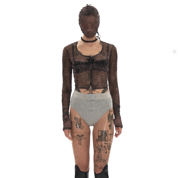 ONLY 1 LEFT ] LEOPARD MESH CARDIGAN : 604SERVICE
