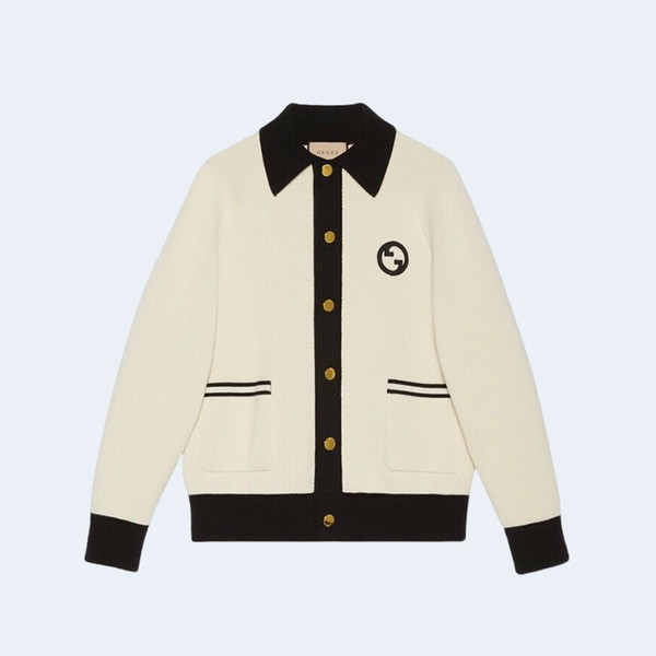 구찌 인터로킹 G 폴로 가디건