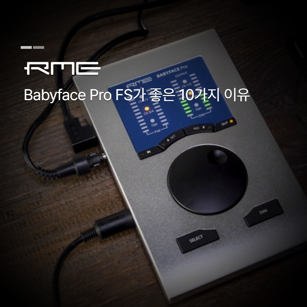RME Babyface Pro FS가 좋은 10가지 이유(베페, 베이비페이스 오인페, 오디오 인터페이스) : 사운드캣