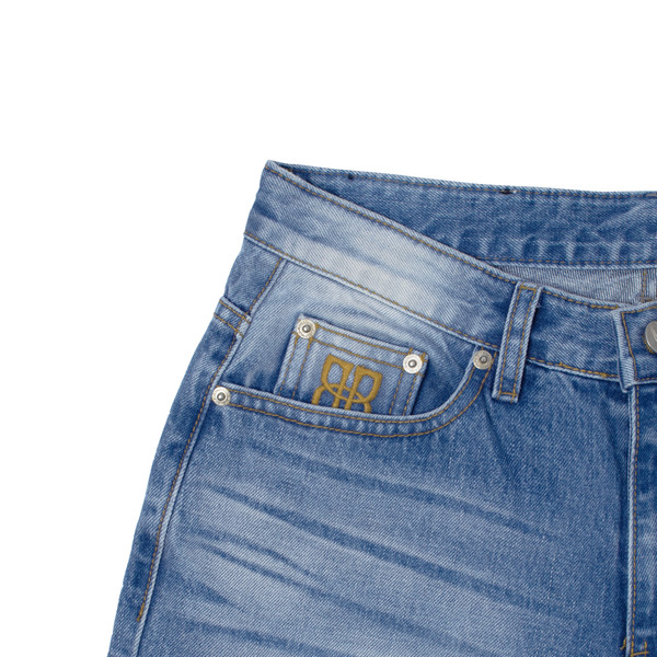 【ROCKCAKE】Aria Washing Jeans Aria Washing Jeans - Blue : 락케이크 Rock Cake