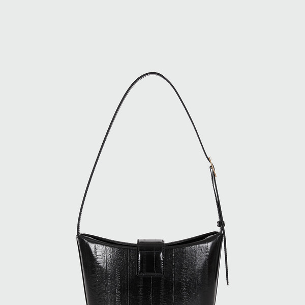 [EENK] / ☆ HOBART Folded Top Small Bucket Bag / Black HOBART Folded Top Small Bucket Bag - Black : EENK SHOP
