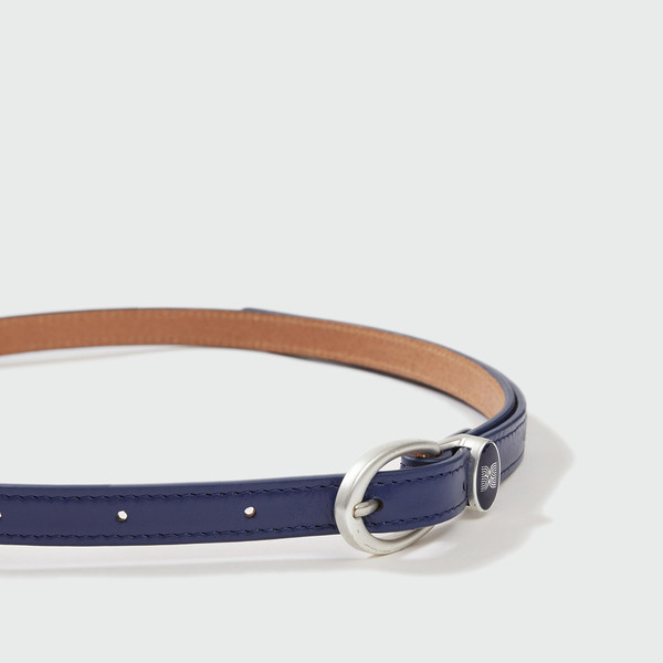 [EENK] / ☆ ZENE Buckled Brooch Pendant Belt / Navy ZENE Buckled Brooch Pendant Belt - Black : EENK SHOP