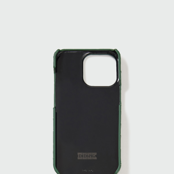 [EENK] / ☆ Phone Case with Leather Strap / Croco Green Phone Case with Leather Strap Croco Green : EENK SHOP