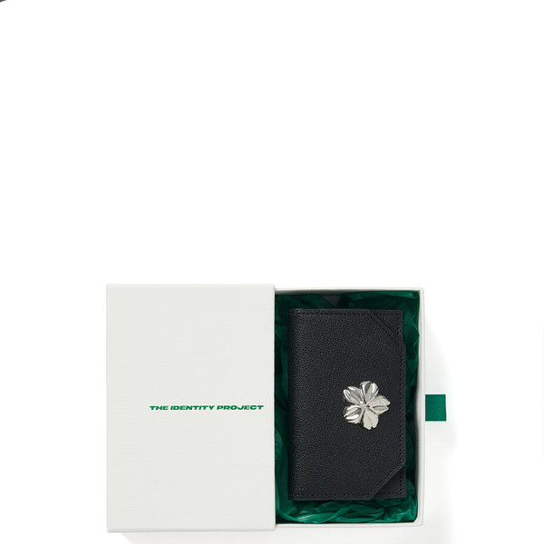 Boutonniere card wallet [black-silver] : THE IDENTITY
