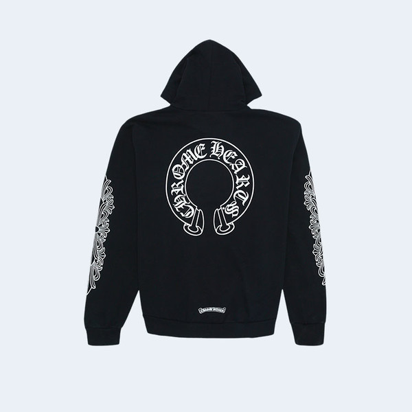 CHROME HEARTS 크롬하츠 홀스슈 플로랄 후드 블랙 ▶매장-105만원◀