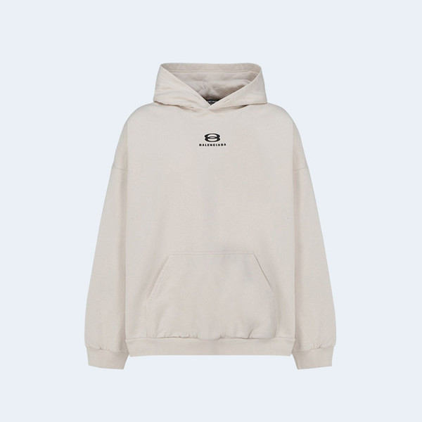 발렌시아가 유니티 코튼 후디 베이지