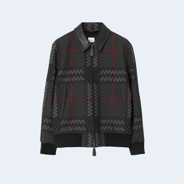 버버리 픽셀 블렌드 헤링턴 봄버 자켓
