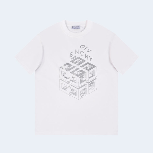 지방시 큐브 겟 화이트 티셔츠