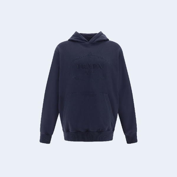 프라다 드로스트링 후드 탑